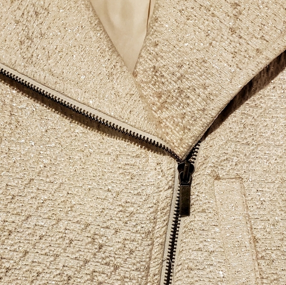 A new day Cream moto Jacket with Gold shimmer. - Picture 2 of 7